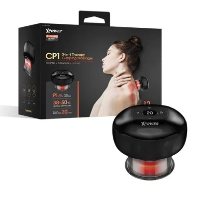 XPower CP1 3 In1 Therapy Cupping Massager - Black